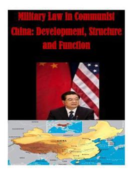 Paperback Military Law in Communist China: Development, Structure and Function Book