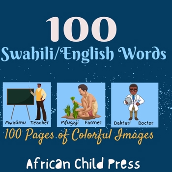 Paperback 100 Swahili/English Words [Swahili] Book