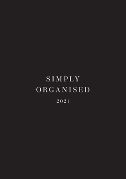 Paperback Simply Organised 2021: Paperback, Black Book