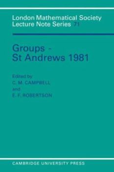 Groups - St Andrews 1981 - Book #71 of the London Mathematical Society Lecture Note