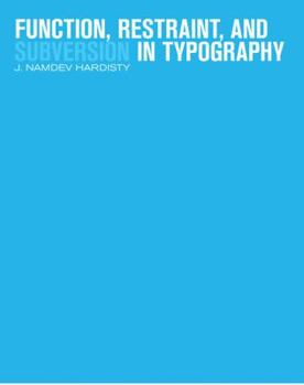 Paperback Function, Restraint, and Subversion in Typography Book