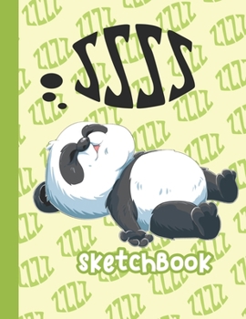 SKETCHBOOK: Cute Blank Notebook for Sketching and Picture Space with Funny Kawaii Sleeping, Unlined Paper Book for Drawing, Journaling and Doodling, Perfect for Creative Kids