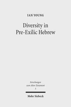 Paperback Diversity in Pre-Exilic Hebrew Book