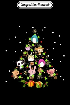 Composition Notebook: Kawaii Anime Christmas Tree Decor Winter Japanese Ornament Journal/Notebook Blank Lined Ruled 6x9 100 Pages