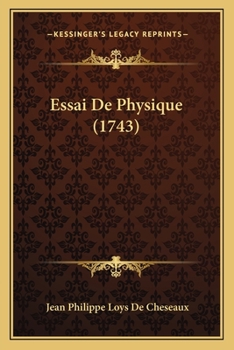 Paperback Essai De Physique (1743) [French] Book