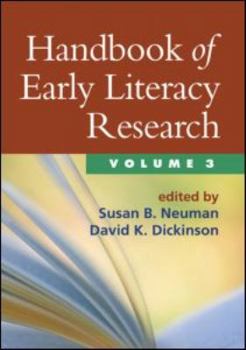 Hardcover Handbook of Early Literacy Research, Volume 3 Book