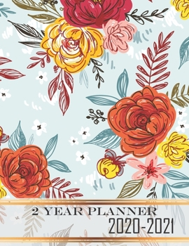 Paperback 2 Year Planner 2020-2021: Monthly Plan Ahead Calendar Appointments - Personalized Planner 24 Months Agenda Schedule Organizer - Phone Book, Birt Book