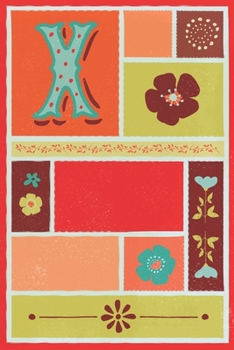 Paperback X: Mindfulness Journal for Stress - Diary To Write Peaceful Thoughts - Monogrammed Notebook for Women Book