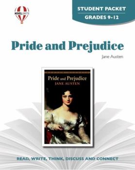Paperback Pride and Prejudice - Student Packet by Novel Units Book