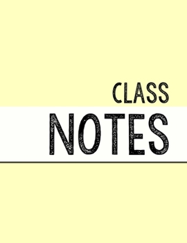 Paperback Pastel Yellow Class Notebook: 100 numbered pages, college-ruled, fillable table of contents for quick note retrieval, colors for each subject Book