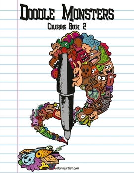 Paperback Doodle Monsters Coloring Book 2 Book