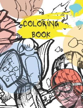 Paperback Coloring Book: Atv Quad Motocycles to Color 8.5x11 Book