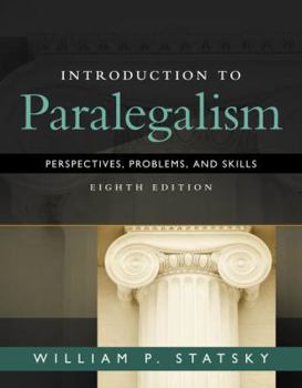 Hardcover Introduction to Paralegalism: Perspectives, Problems and Skills Book