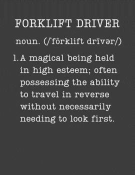 Paperback Forklift Driver: Warehouse Worker Gifts - 2020 Weekly Planner: A 52-Week Calendar (Definition, Humor) Book