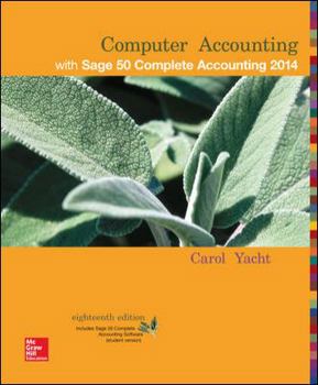 Hardcover Computer Accounting with Sage 50 Complete Accounting Student CD-ROM Book
