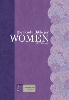 Imitation Leather The Study Bible for Women: NKJV Edition, Purple/Gray Linen Book