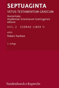Hardcover Septuaginta. Band 8,2: Esdrae Liber II [German] Book