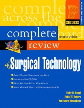 Paperback Prentice Hall's Complete Review of Surgical Technology Book