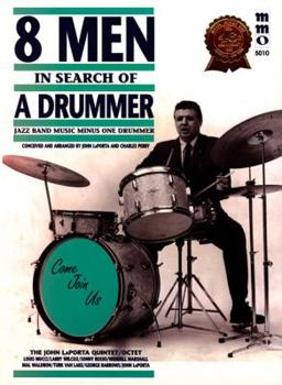 Paperback Eight Men in Search of a Drummer [With CD (Audio)] Book