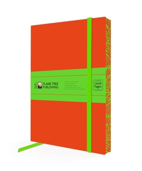 Misc. Orange & Lime Green Artisan Paperback Notebook Book