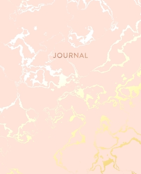Journal: Beautiful Pink Marble and Gold | 7.5 x 9.25, Lined Pages | Gift for Women and Teen Girls