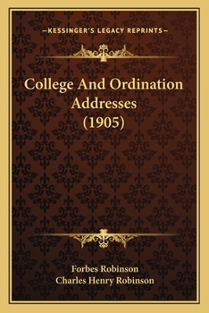 College And Ordination Addresses