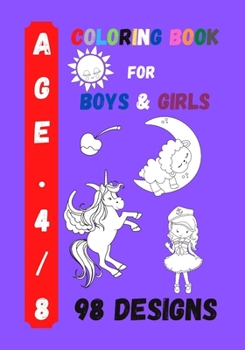 Paperback Coloring Book for Boys and Girls: Kids Coloring Activity Book