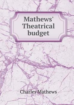 Paperback Mathews' Theatrical budget Book