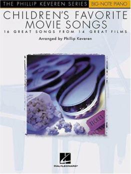 Paperback Children's Favorite Movie Songs: Arr. Phillip Keveren the Phillip Keveren Series Big-Note Piano Book