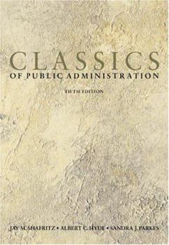 Paperback Classics of Public Administration Book