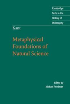 Hardcover Kant: Metaphysical Foundations of Natural Science Book