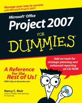 Paperback Microsoft Office Project 2007 for Dummies [With CDROM] Book
