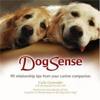 Paperback Dogsense: 99 Relationship Tips from Your Canine Companion Book