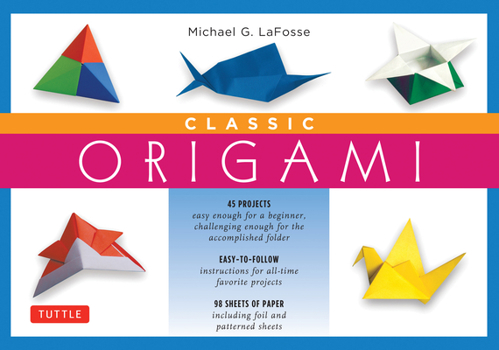 Paperback Classic Origami [With 98 Sheets of Origami Paper] Book