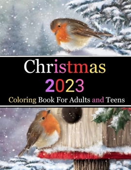 Paperback Christmas Coloring Book For Adults and Teens Book