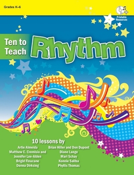Paperback Ten to Teach Rhythm Book