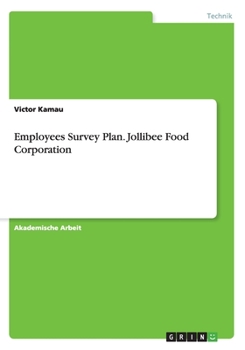 Paperback Employees Survey Plan. Jollibee Food Corporation [German] Book