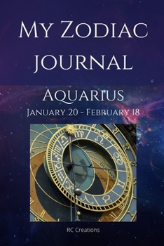 Paperback Zodiac Journal - Diary - Horoscope Journal for an Aquarius Book