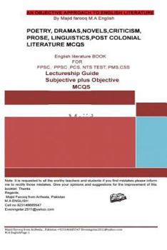 Paperback A Superb book of English literature subjective plus objective: English literature Book