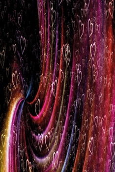 Hearts in tornado: magical notebook for everyone and Journal with 120 lined pages 6x9 inches