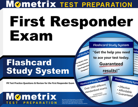 Misc. First Responder Exam Flashcard Study System: Fr Test Practice Questions & Review for the First Responder Exam Book