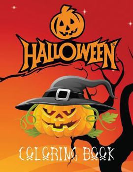 Paperback Halloween Coloring Book: A Lovely A4 60 Page Colouring Book Full of Ghosts, Ghouls, Witches, Pumpkins and Spiders to Colour. Great for Kids Age Book