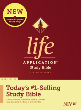 Hardcover NIV Life Application Study Bible, Third Edition (Red Letter, Hardcover) Book