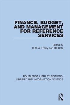 Hardcover Finance, Budget, and Management for Reference Services Book