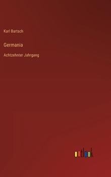 Hardcover Germania: Achtzehnter Jahrgang [German] Book