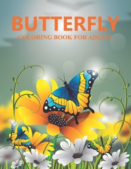 Paperback Butterfly coloring for adults Book