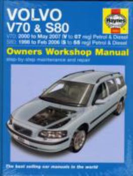 Hardcover Volvo V70 and S80 Petrol and Diesel Service and Repair Manual: 1998 to 2007 (Haynes Service and Repair Manuals) Book