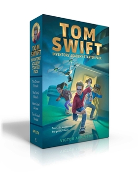 Paperback Tom Swift Inventors' Academy Starter Pack (Boxed Set): The Drone Pursuit; The Sonic Breach; Restricted Access; The Virtual Vandal Book