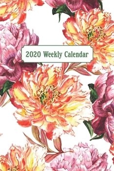 Paperback 2020 Weekly Calendar: Watercolor Peonies Book