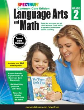 Paperback Spectrum Language Arts and Math, Grade 2 Book